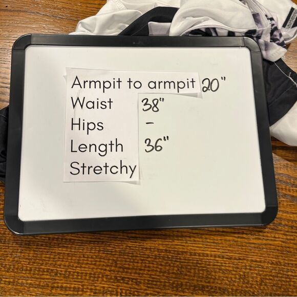 Casual sleeveless a-line Black and White Floral mini Dress size large - Picture 8 of 12